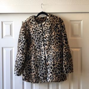 Leopard Mid Length Coat